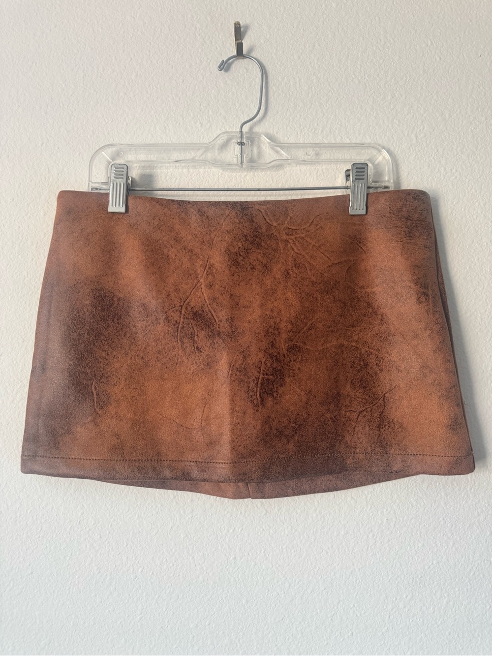 Urban Outfitters Brown Faux-Suede Mini Skirt